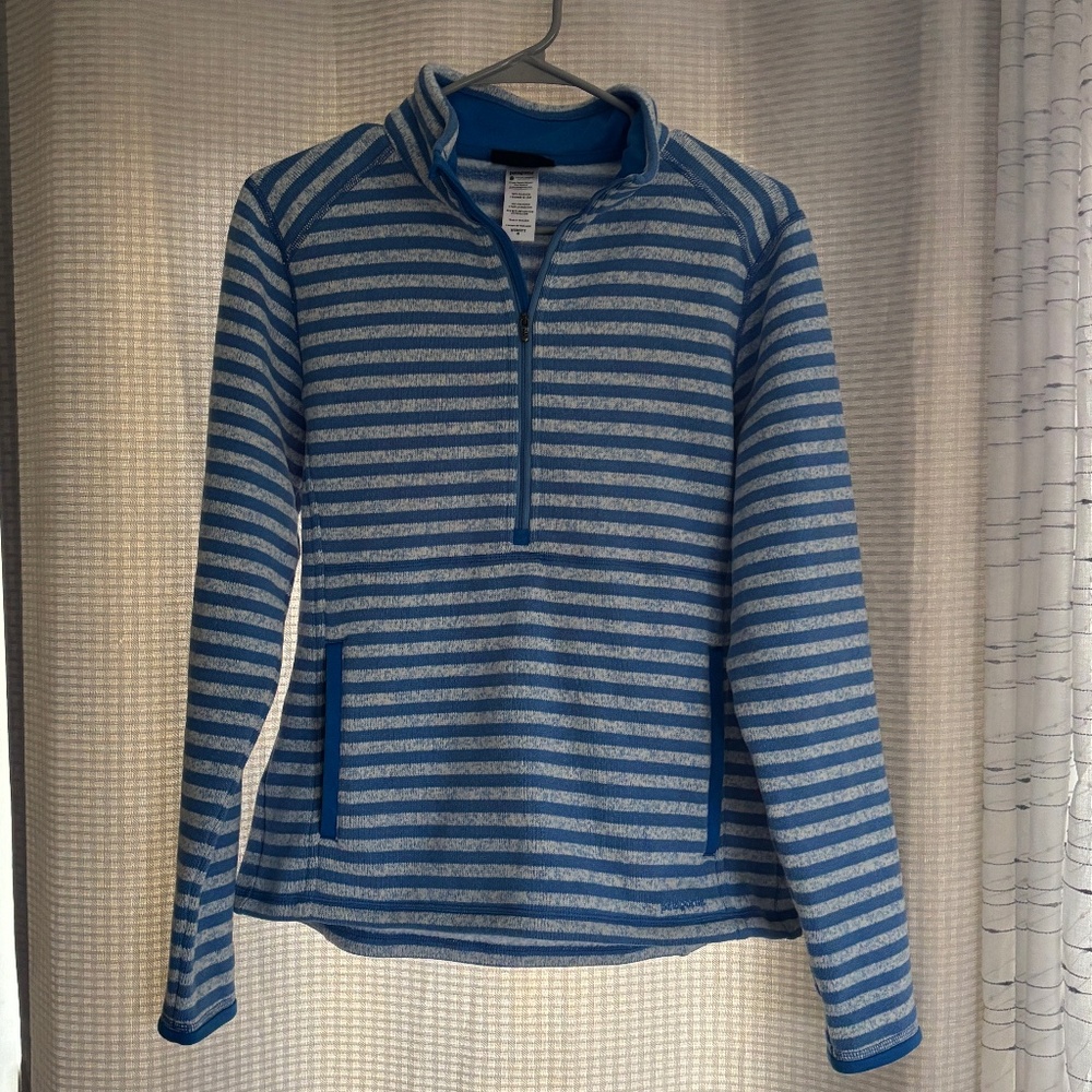 Patagonia better sweater: dyani stripe/oasis blue